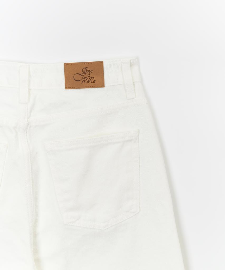 JBYRARA Straight Fit Cotton Denim Pants_White
