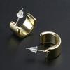 Simple Pea Shaped Alloy Silver Gold Color Drop Earrings For Women Korean Fashion Jewelry Party Girls Unusual Accessory