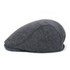 Beret Men's Solid Color Cap Forward Hat Men's Casual Hat Elderly Hat