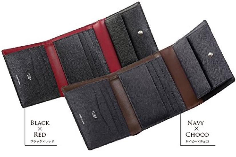 [CYPRUS] Perla Nera Tri-fold Wallet 8443 (Purple x Gray)