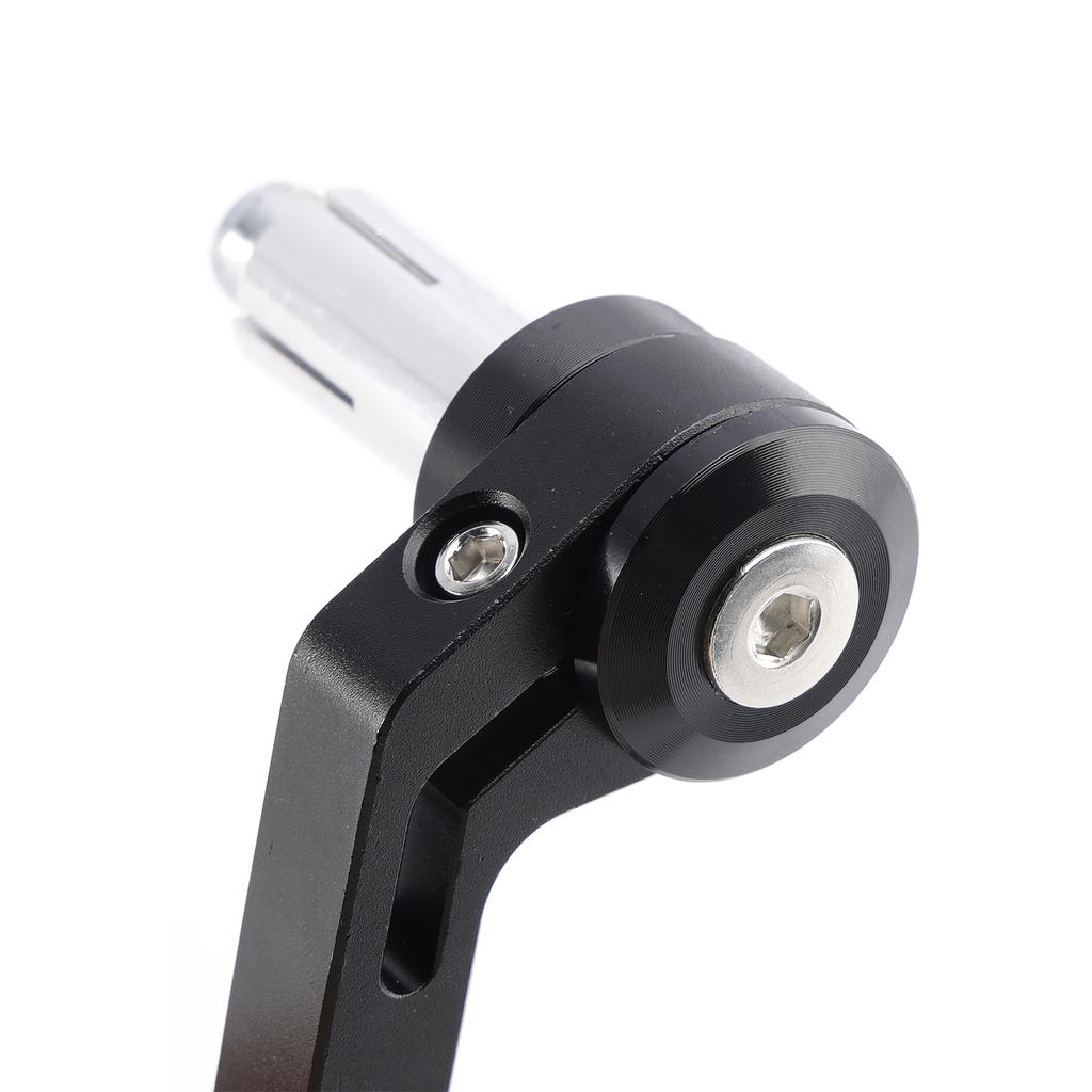 CNC Aluminium Carbon Black 3" Round Bar End Mirror Set 7/8" 1" Universal Fit