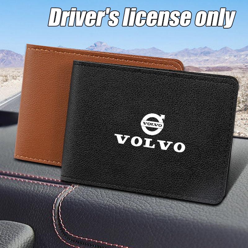 Car Driver's License Protective Cover Leather Document Cover For Volvo XC60 S60 V40 V50 V60 S80 S40 C30 AWD C70 S40 S60 S80 S90