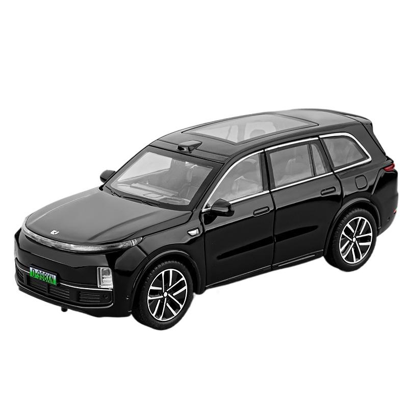 1/32 LEADING IDEAL L9 Alloy New Energy Car Model Diecasts Metal Electric Vehicles Car Model Sound Light Simulation Kids Toy Gift