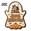 Indoor Outdoor Holiday Sign Black Cat Ghost Door Sign, Halloween Decorative Plaque, Wooden Hanging Craft Decorations Vintage Rustic Decor with