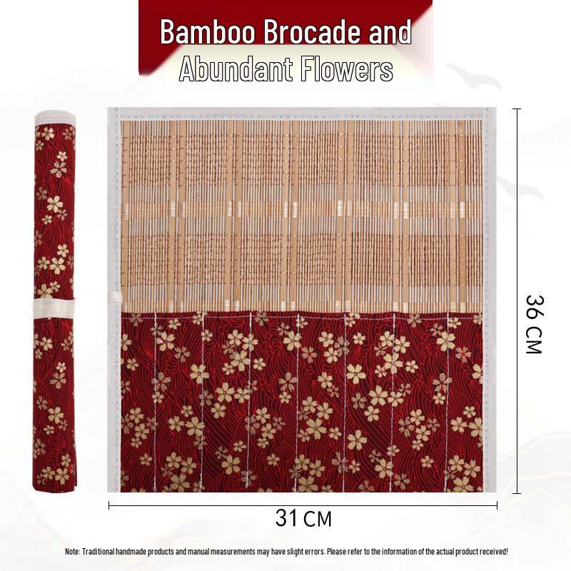 Ancient Style Bamboo Brush Pouch: Large Capacity, Multi-Specifications