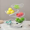 High-end Light Luxury Multi-layer Fruit Pan Rack Household Living Room Coffee Table Dried Fruit Snacks Placed Exquisite Atmospheric Fruit Basket