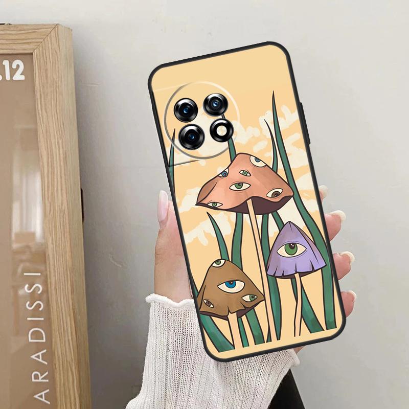 Psychedelic Mushrooms Florals Case For OnePlus Nord CE 4 3 2 Lite 2T N10 N20 N30 OnePlus 12 11 9 10 Pro 8T 10T 12R Cover
