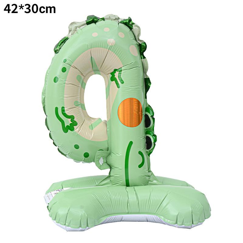 23 Inch Animal Digital Column Aluminum Film Balloon Modeling 0-9 Birthday Scene Decoration
