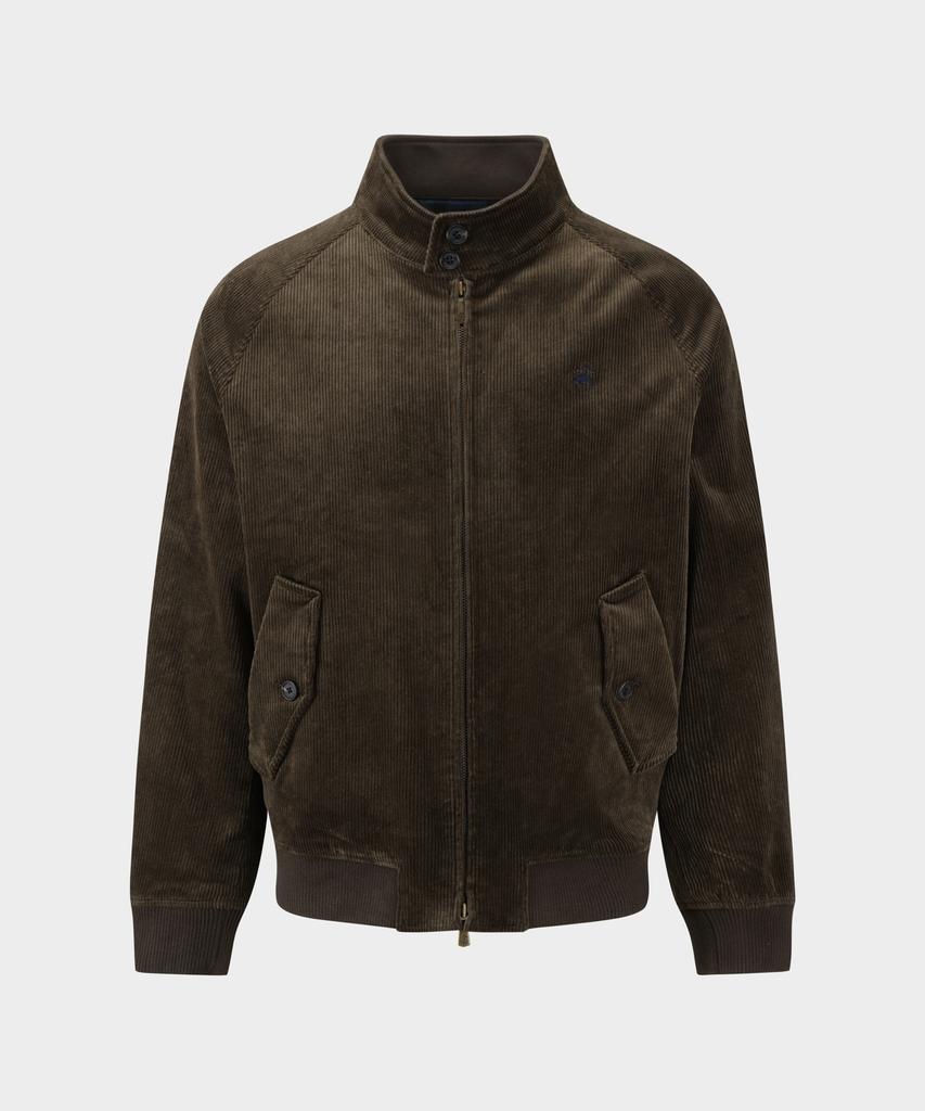 Brooks Brothers Corduroy Harrington Jumper (Brown) (Bbotmbf302)