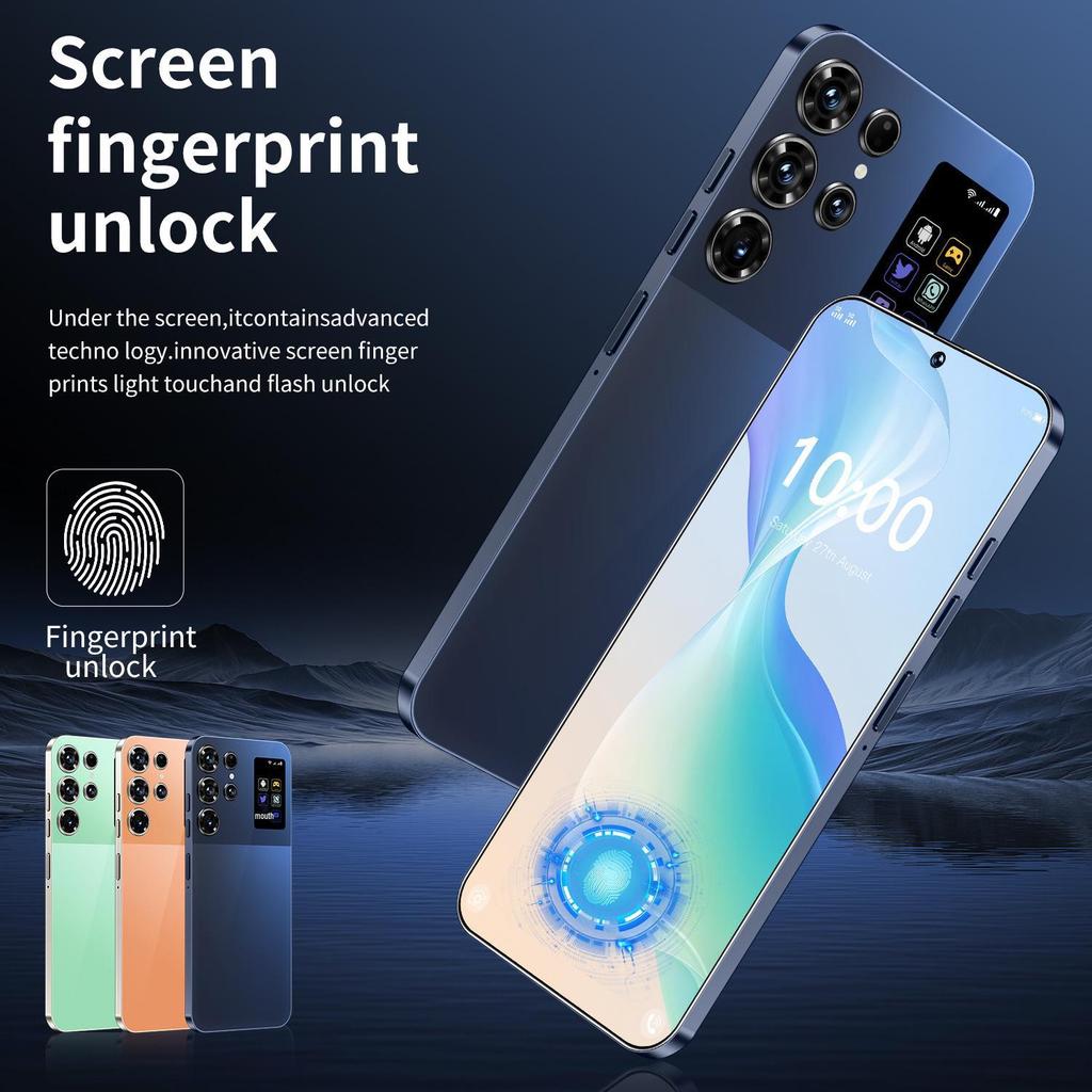 S26 Ultra 5G Smartphone: Android 7.3, 16GB RAM, 1TB Storage, Large Screen, Flagship Model.