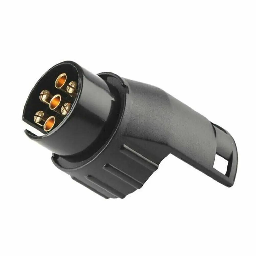 7 Pin To 13 Pin Plug Adapter Trailer Connector 12V Truck Socket Waterproof Towbar Accessories Towing Plugs Car Adapter F3Q0