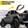 2Pcs Car Hardtop Rain Diverters Drip Rail Extension Rain Gutter For Jeep Wrangler JK 2007-2018 ABS Channel Slot Gutter