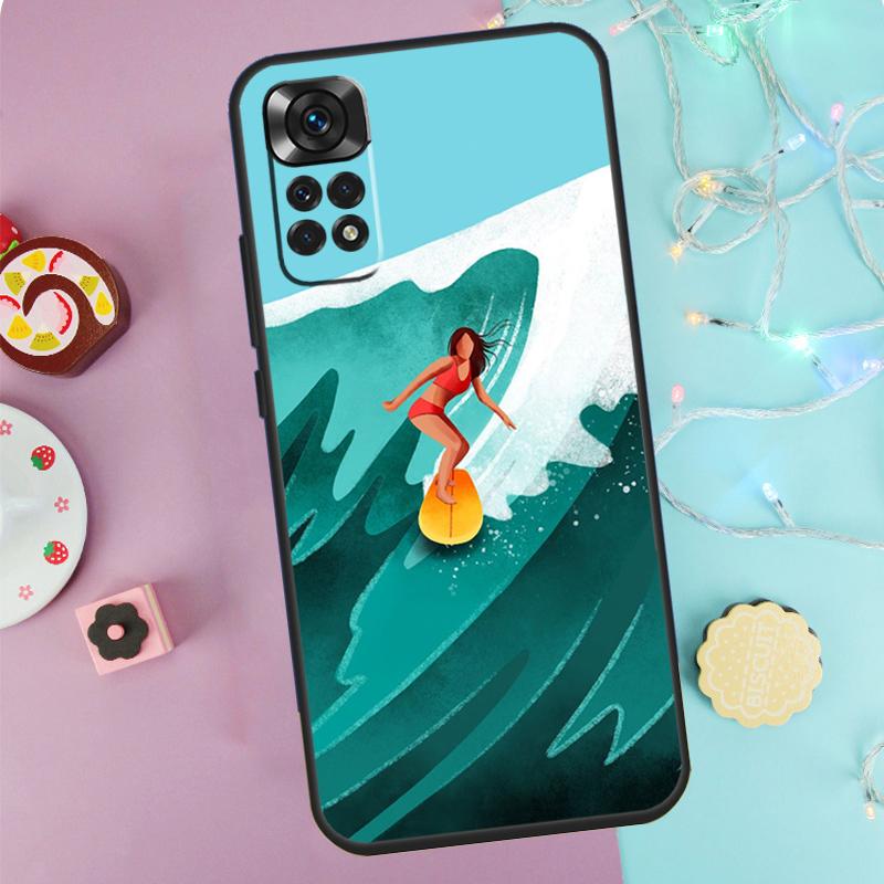 

Surfing Wave Case For Xiaomi Redmi Note 14 13 9 10 11 12 Pro 9S 10S 11S 12S Redmi 13C 10C 12C 14C Cover Redmi Note 13ProPlus