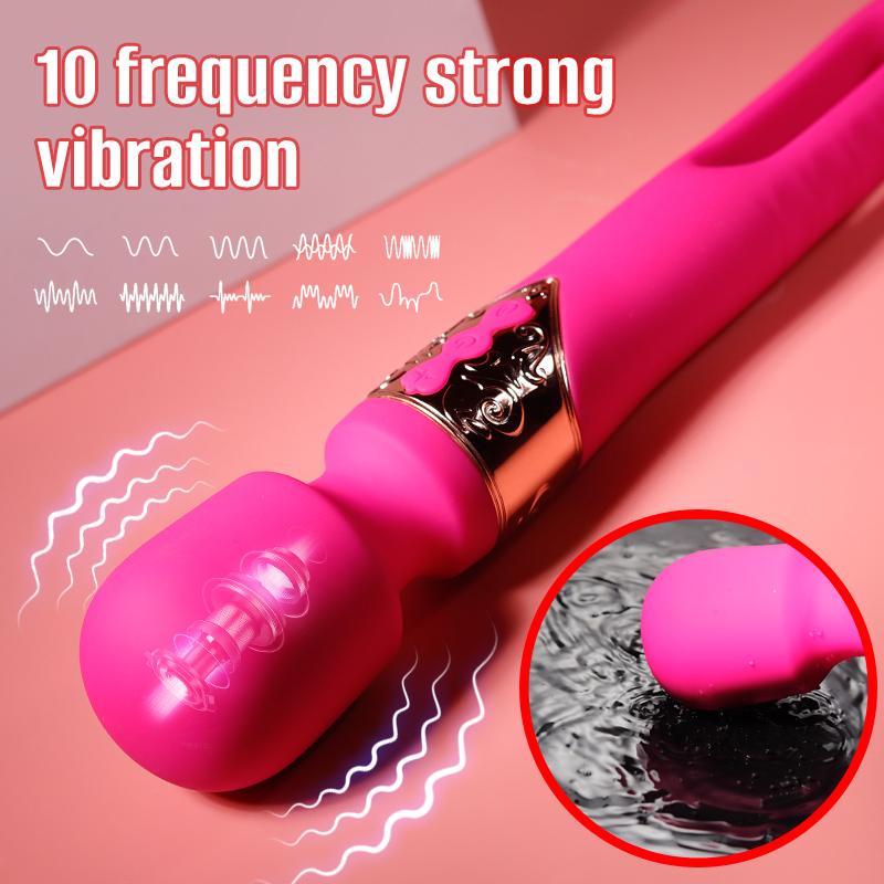 Patting AV Vibrator for Women AV Stick Magic Wand Clitoris Stimulator G Spot Massager Female Masturbator Dildo Sex Toy for Adult