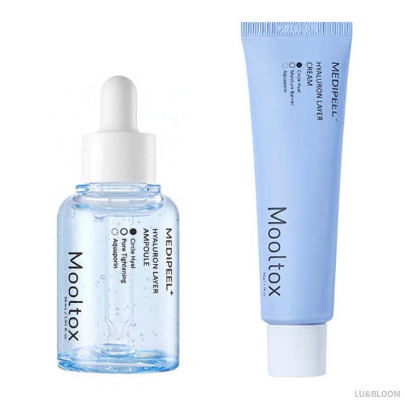 

MEDI-PEEL Hyaluron Layer Mooltox Set (Ampoule 30ml + Cream 50ml) (+Free gift)