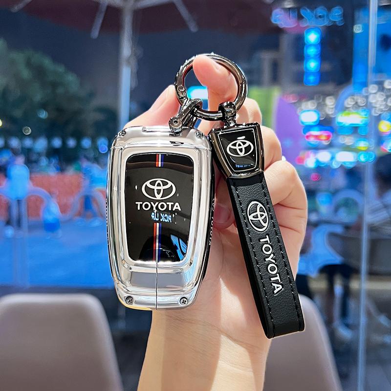 AACL1 Graffiti Car Key Case Cover For Toyota Corolla Land Cruiser Prado Crown Yaris Sienna Alphard Cross Hilux Fortuner Camry