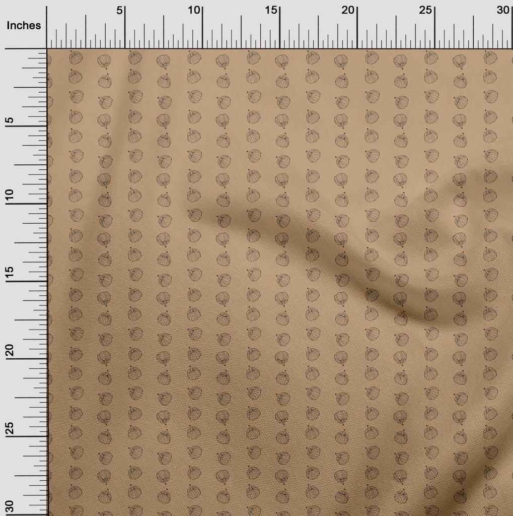 oneOone Cotton Flex Light Brown Fabric Fruit Watermelon Sewing Craft Projects Fabric Prints By Yard 40 Inch