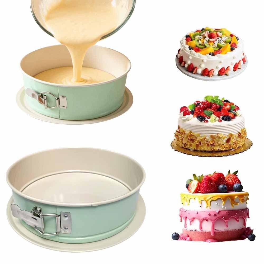 Non-Stick Springform Cake Pan Removable Bottom Cake Embryo Mold Set Round Cake Mould  Cake Making