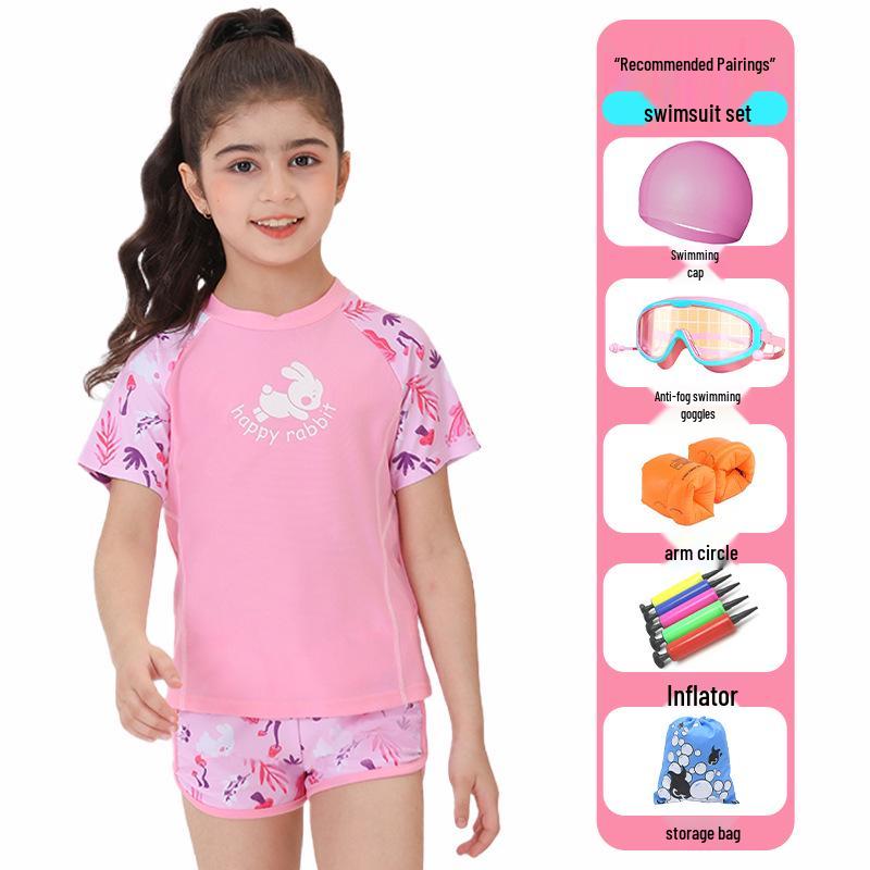 2024 Girls' Quick-Dry Two-Piece Swimsuit - Available In Small, Medium, Large Sizes