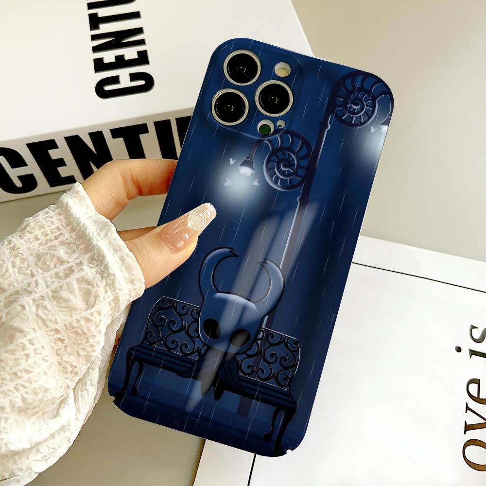 Game H-Hollow K-Knight Phone Case FUNDA For IPhone 16 15 14 13 12 11 Plus Pro Max Mini Precise Hole Matching Film Covers