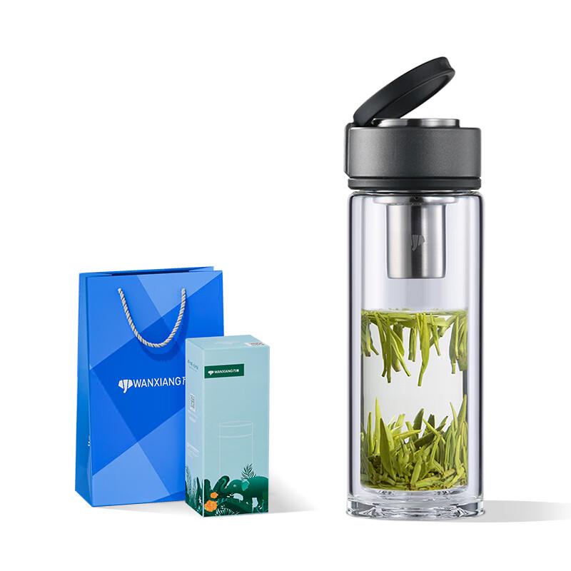 Double-Layer Insulated Glass Office Mug