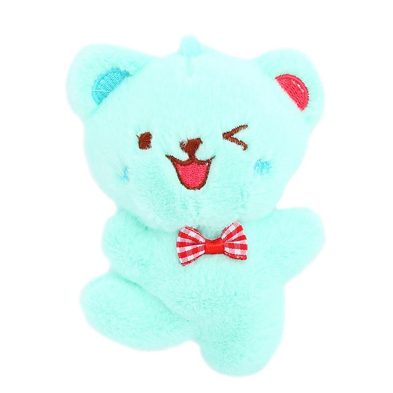 Soft Fleece Charming Bear Plush Keychain Adorable Animal Bag Charm Pendant