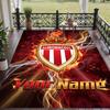 Custom Text Printed Rug Monaco FC Non Slip Floor Carpet For Home Room Decor