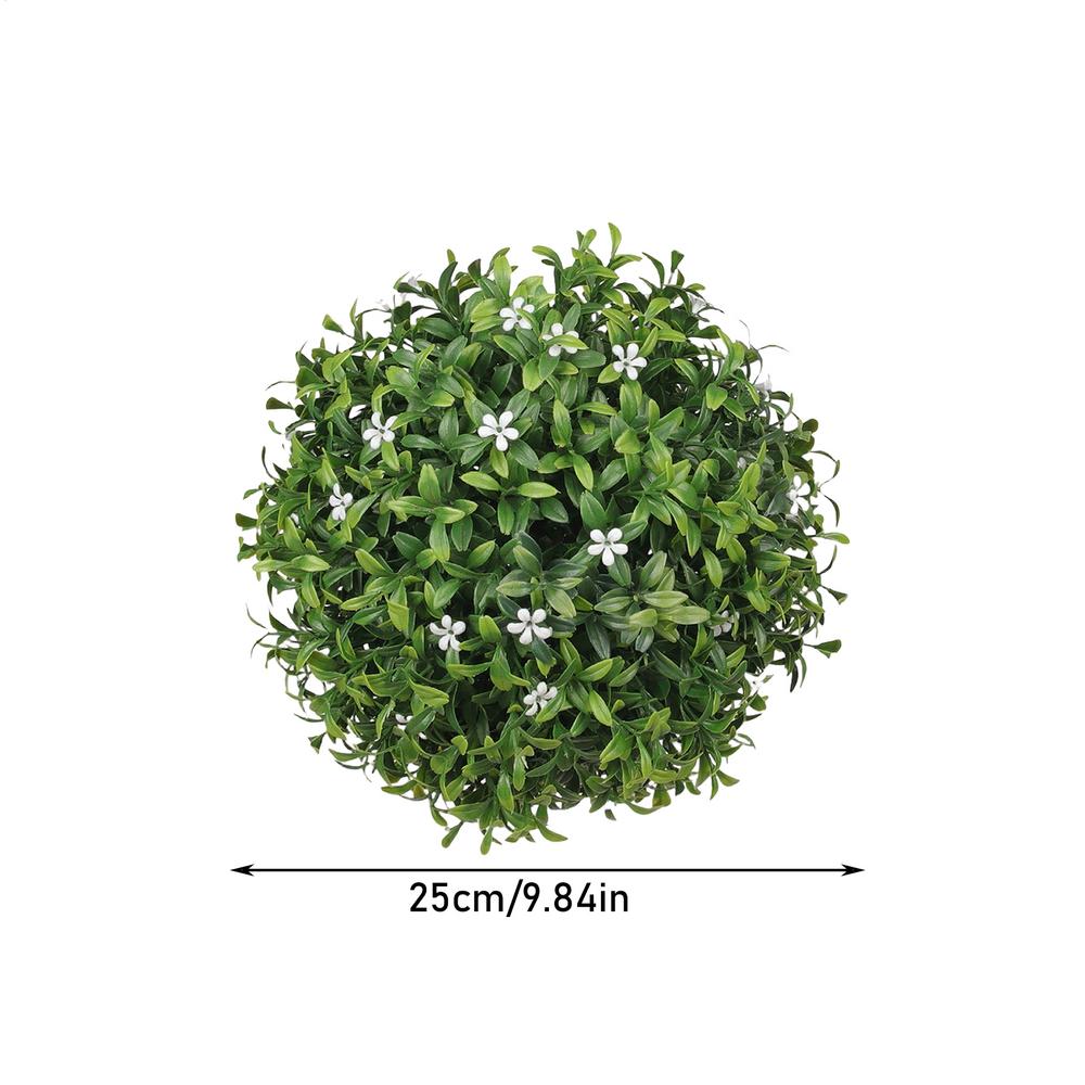 

Штучні кулі з самшиту Рослини Стійкі до УФ-променів Підвісні прикраси для внутрішнього та зовнішнього саду, балкону, весільних вечірок зелений