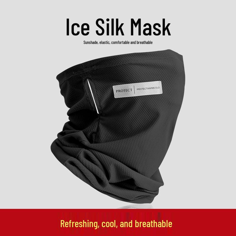 Ice Silk Sun Protection Face Mask and Neck Guard for Outdoor Activities