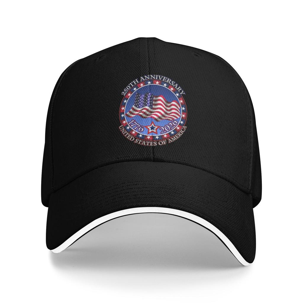 Summer New Baseball Caps America  Year Anniversary  Outfits For Unisex Trucker Cap Vintage  Snapback Hat Adjustable