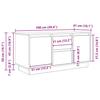 TV Stand with LED Lights Black Oak Effect 100 x 41 x 50 cm