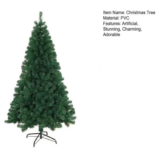 Künstlicher Weihnachtsbaum mit dichten Zweigen Realistische Fichte Weihnachts-Kiefer mit Metallständer für Feiertags-Hausbüro-Dekor