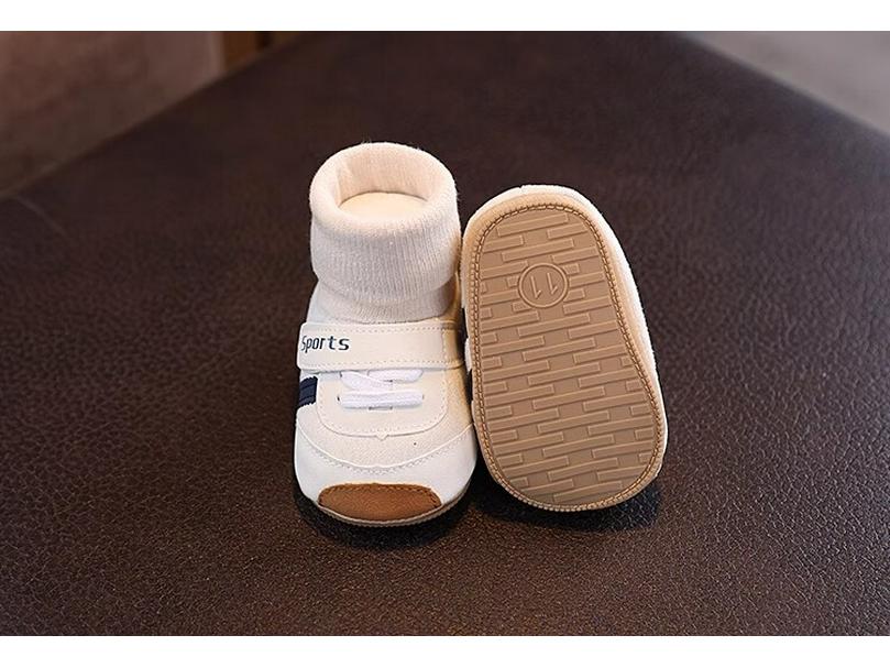 Buty dziecięce z miękką podeszwą: Antypoślizgowe obuwie na pierwsze kroki dla chłopców i dziewczynek 0-12 miesięcy