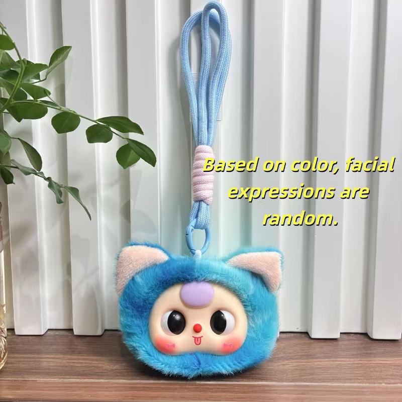 Ciondolo in Vinile Peluche Bambola Morbida Decorazione Borsa Portachiavi Colleziona Giocattoli Cartone Animato Bambola Carina Fascino da Appendere alla Borsa Regalo Sorpresa per Ragazza