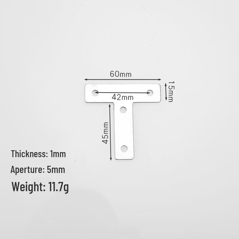 Stainless Steel Flat & L-Type Angle Bracket Reinforcement Connector