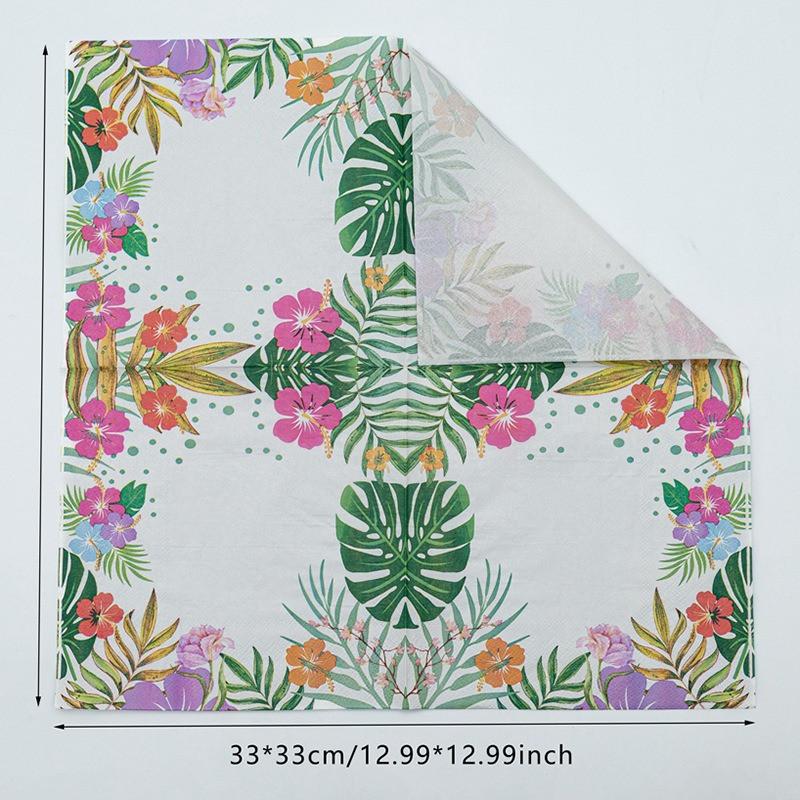 20pcs/pack Decoupage Table Paper Napkins Elegant Tissue Flower Birthday Wedding Party Home Beautiful Decor