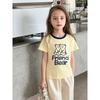 Brand Export Trendy Children's Clothing Summer New Style Kids' Pure Cotton Short-Sleeve T-Shirt Korean Style Baby Girl Cartoon Clothes Kids