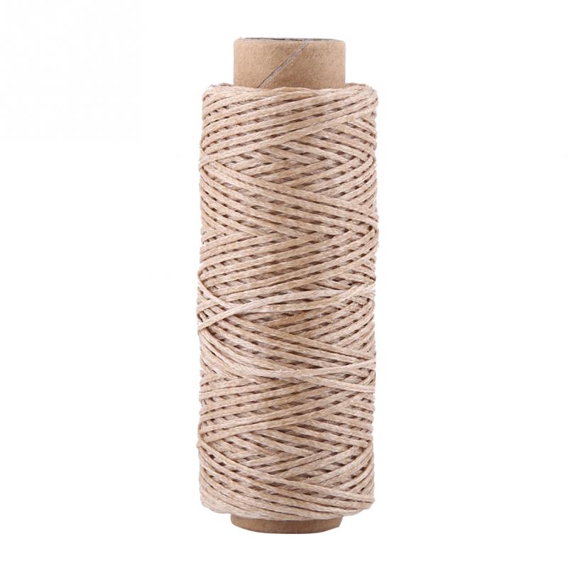 

50m 150D 1mm Roll Handmade Flat Waxed Sew Wax Line Thread Cord Sewing threads For Diy Leather Sewing needlework tool