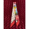 Used GUCCI Floral Scarf Neck Bow Ribbon Reversible Pattern