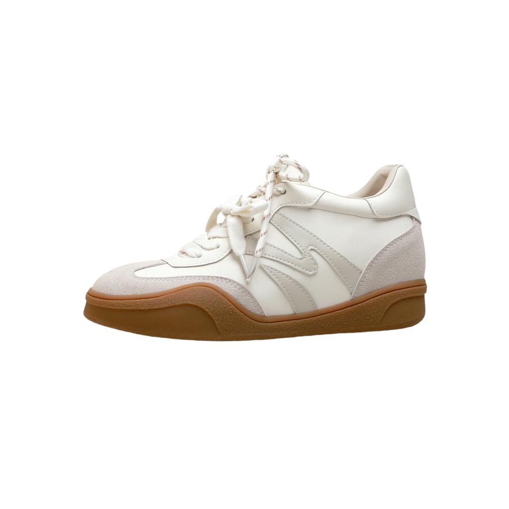 Scarpe da ginnastica retrò tedesche con rialzo per donna, nuove per la primavera, abbinamento di colori in pelle, scarpe sportive versatili, casual, scarpe Forrest Gump