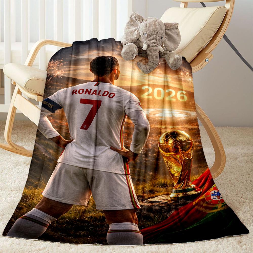 Ronaldo's Golden Legacy Blanket Soft & Cozy Great for Chair Bedding Sofa Four Seasons Multipurpose Stylish Decor Gift for Travel Home Birthdays