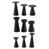 Candlestick Candle Holder 3 Pcs Black For Table Centerpiece For Wedding Party Candles Iron Metal Art Decorative