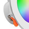 10W Smart LED Downlight Bluetooth-Compatible Round Panel Light 2700K-6500K Recessed Down Light for Living Room Bedroom Decor
