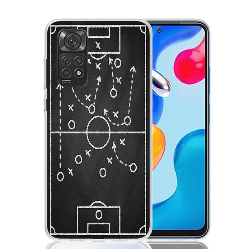 

Football Soccer Tactics Time Phone Case For Xiaomi Redmi Note 13 14 15 Pro Plus 12S 12 14S 11S 11E 10 10S 11 11T 5G 4G Cover Coq Redmi Note 14 Pro 5G