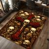 1Pc Skull Rug - Home Carpet Office Decorative Carpet For Living Room Bedroom Door Mat Floor Rug Computer Chair Area Rug