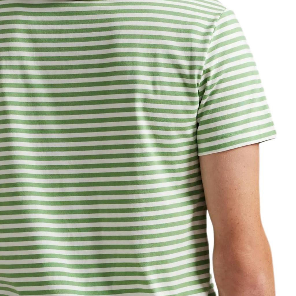 Polo Ralph Lauren FW25 Cotton Striped Crew Neck Short Sleeve T-Shirt Men Tops 710956828-008