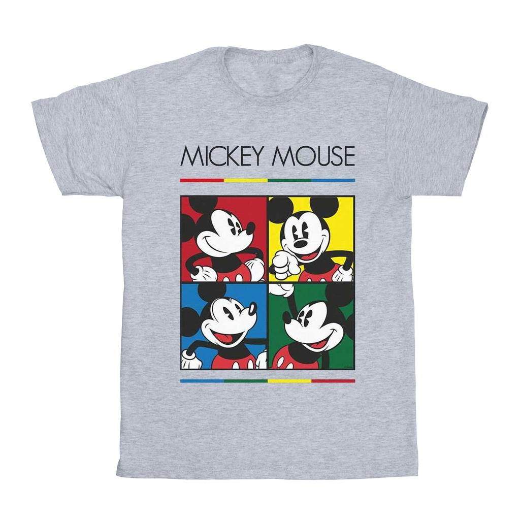 Disney Boys Mickey Mouse Square Colour T-Shirt