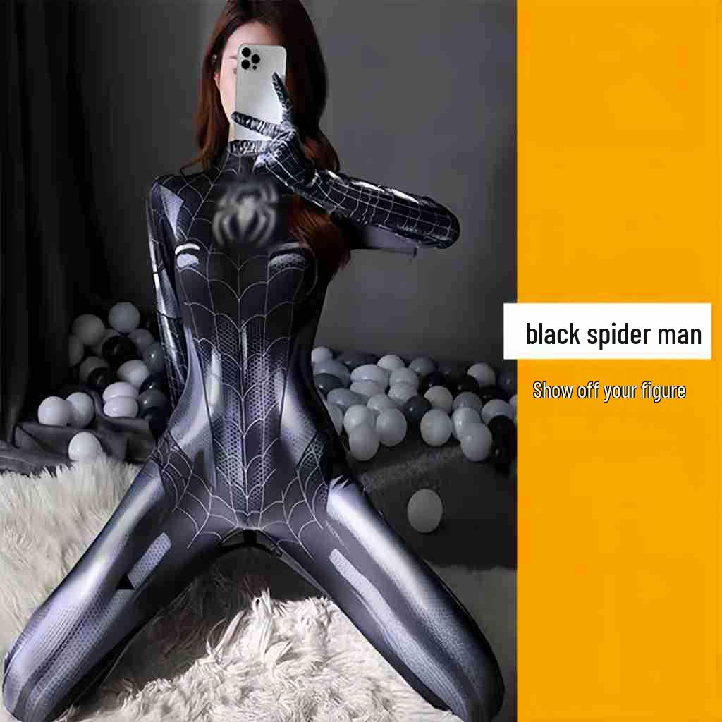 

Хэллоуинский костюм паука для косплея: Красный/Синий/Черный Боди Рей Аянами и Аски Medium (165cm)