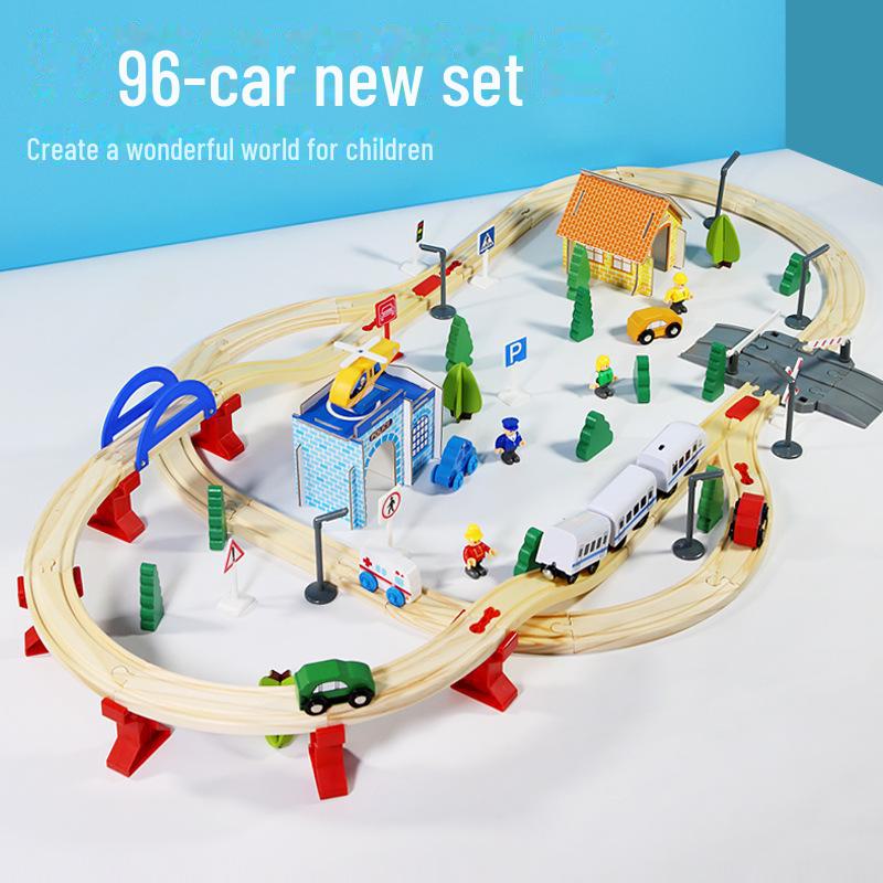 Thomas Magnetic Wooden Train Set: Educational Electric Toy Locomotive for Kids