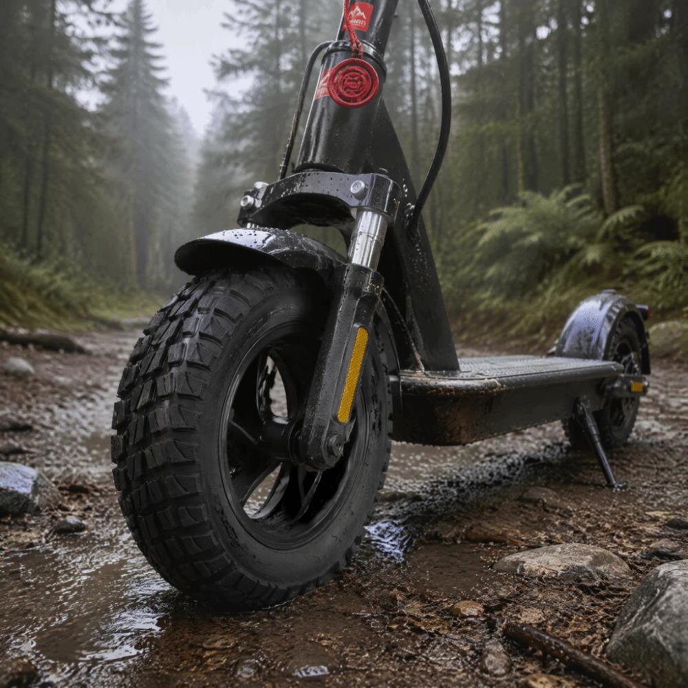 Thickened Rubber Off-Road Tubeless Tire Puncture Resistant 10 Inch Scooter Tire Outdoor Riding